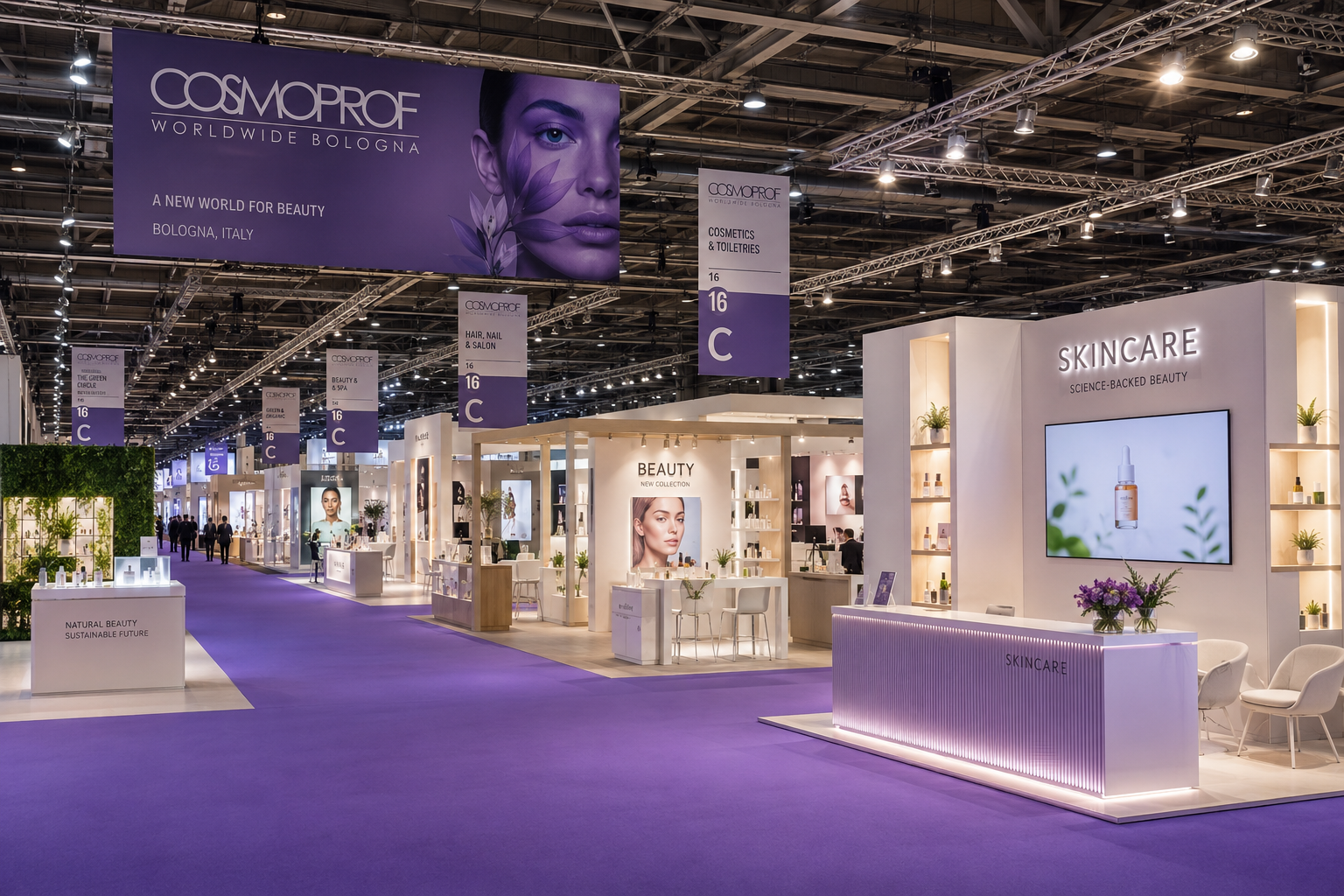exhibition stall design for Cosmoprof